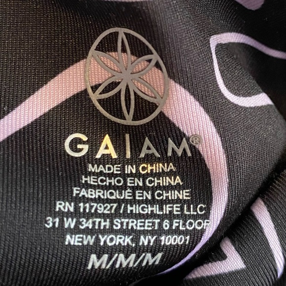 GAIAM Leggings with pale lavender pattern - Picture 4 of 4